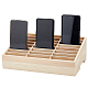 24-Grid Wooden Cell Phone Storage Box(AJEW-WH0258-969A)-1
