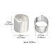 Perles &agrave; &eacute;craser en laiton (KK-YW0002-02S)-5
