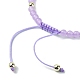 Natural & Dyed Malaysia Jade Braided Bead Bracelets(BJEW-JB09988)-4