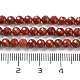 rouge naturel perles de jaspe brins(G-J400-E15-02)-5