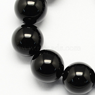 Natural Obsidian Bead Strands, Round, 10~11mm, Hole: 1mm, about 39pcs/strand, 15.7 inch(G-R173-10mm-02)