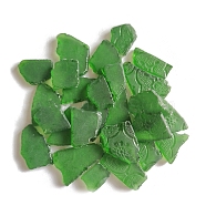 Glass Cabochons, Large Sea Glass, Tumbled Frosted Beach Glass for Arts & Crafts Jewelry, Irregular Shape, Green, 20~50mm, about 1000g/bag(PW-WG75383-06)