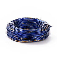 Round Aluminum Wire, Marine Blue, 12 Gauge, 2mm, about 75.46 Feet(23m)/Roll(AW-XCP0002-10)