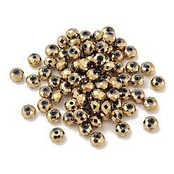 Electroplate Glass Beads, Rondelle, BurlyWood, 6x4mm, Hole: 1.4mm, 100pcs/bag(EGLA-Z004-01A-03)