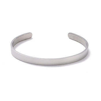 304 Stainless Steel Infinity Heart Open Cuff Bangle, Inspirational Believe In You Like I Do Bangle for Men Women, Stainless Steel Color, Inner Diameter: 2-1/2 inch(6.5cm)