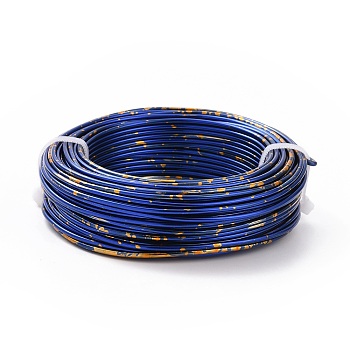 Round Aluminum Wire, Marine Blue, 12 Gauge, 2mm, about 75.46 Feet(23m)/Roll