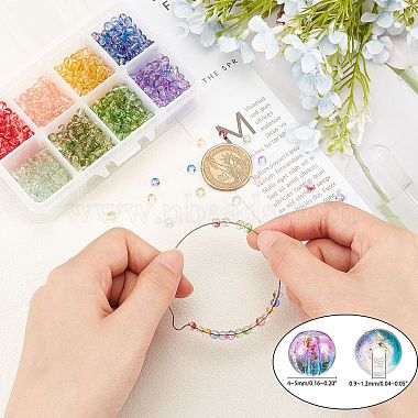 Transparent Spray Painted Glass Beads(GLAA-PH0008-10B)-2