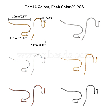 Brass Earring Hooks(KK-PH0035-82-RS)-2