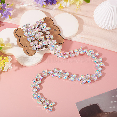 1 Yard Iron Rhinestone Strass Chains(FIND-PJ0001-42)-6