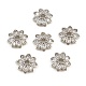 Brass Micro Pave Clear Cubic Zirconia Bead Caps(CU-CBA6A75-29P)-1