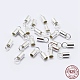925 Sterling Silver Cord Ends(STER-F036-21S-1mm)-1