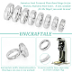 16Pcs 8 Size 201 Stainless Steel Textured Plain Band Rings Set for Women(RJEW-UN0002-77P)-5
