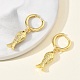 Brass Hoop Dangle Earrings for Women(EJEW-A167-16G)-2