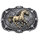 Running Horse Zinc Alloy Belt Buckle for Men(FIND-WH0156-45)-1