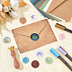 Brass Wax Seal Stamps with Rosewood Handle(AJEW-WH0412-0256)-4