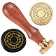 Golden Plated Brass Sealing Wax Stamp Head(AJEW-WH0208-942)-1