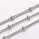 304 Stainless Steel Curb Chains(CHS-K004-12P-0.6mm)-1