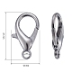 Zinc Alloy Lobster Claw Clasps(E107-B-NF)-4