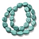 perles synthétiques turquoise brins(G-P561-B08-01)-3