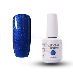 15ml Special Nail Gel, for Nail Art Stamping Print, Varnish Manicure Starter Kit, Medium Blue, Bottle: 34x80mm(MRMJ-P006-D013)