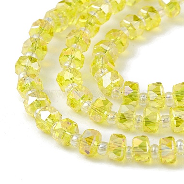 Transparent Electroplate Glass Beads Strands(EGLA-F153-AB01)-3