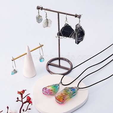 DIY Rough Raw Stone Beads Earring Making Kit(DIY-SZ0007-71)-3
