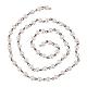 Handmade Round Glass Pearl Beads Chains for Necklaces Bracelets Making(AJEW-JB00035-02)-3