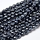 Faceted Teardrop Full Plated Electroplate Glass Beads Strands(X-EGLA-J132-FP01)-1