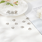 16Pcs 304 Stainless Steel Charms, Dog Paw Prints, Stainless Steel Color, 12.9x11.8x1mm, Hole: 1.3mm(STAS-LP0003-31)