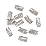 304 Stainless Steel Tube Beads, Stainless Steel Color, 4x2mm, Hole: 0.5~1mm(SA-CBA098D-08A-P)