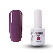 15ml Special Nail Gel, for Nail Art Stamping Print, Varnish Manicure Starter Kit, Medium Purple, Bottle: 34x80mm(MRMJ-P006-D006)
