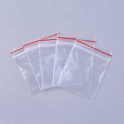 Plastic Zip Lock Bags, Resealable Packaging Bags, Top Seal, Self Seal Bag, Rectangle, Clear, 4x3cm, Unilateral Thickness: 2.3 Mil(0.06mm)(OPP-Q003)