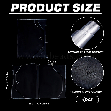 Rectangle A5 PVC Book Covers(OFST-WH0050-012)-2