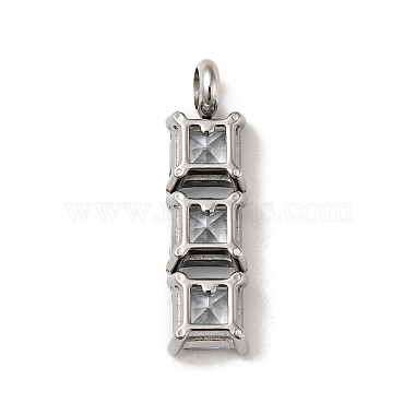 316 pendentifs en zircone cubique micro pavé en acier inoxydable chirurgical(STAS-I195-02P)-3