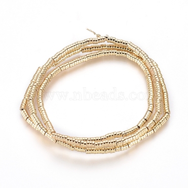 Electroplated Non-magnetic Synthetic Hematite Beads Strands(X-G-G826-09G-2mm)-2