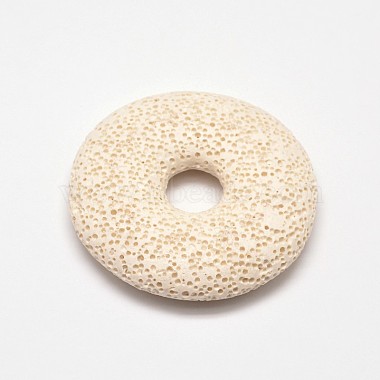 Beige Donut Lava Big Pendants