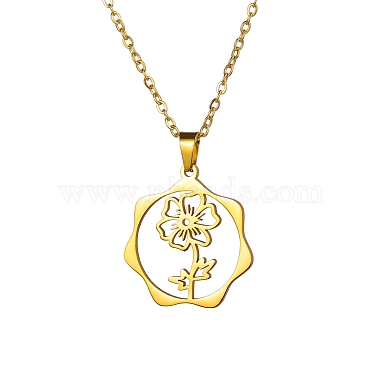 Flower Stainless Steel Necklaces