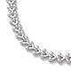 304 Stainless Steel Cobs Chain Necklace for Men Women(STAS-B039-11P)-2