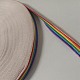 полиэстер Grosgrain ленты(OCOR-WH0073-18)-1