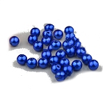 230Pcs Imitated Pearl Acrylic Beads, Round, Blue, 16mm, Hole: 2.5mm(OACR-WH0002-07)
