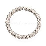 304 Stainless Steel Open Jump Rings, Twist Rings, Stainless Steel Color, 16.5x2mm, Inner Diameter: 12.5mm(STAS-I178-08A)
