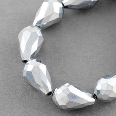 16mm Drop Electroplate Glass Beads