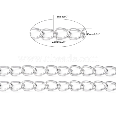 Aluminium Twisted Chains Curb Chains(X-CHA006)-5