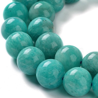 Natural Gemstone Amazonite Round Beads Strands(G-O017-10mm-08C)-6