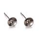 Non-Tarnish 304 Stainless Steel Post Stud Earring Settings(STAS-L238-082E-P)-1