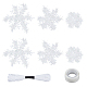 Пластиковые подвески в виде снежинок в стиле chgcraft 3(FIND-CA0002-51)-1