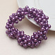 ABS Imitation Bead Wrapped Elastic Hair Accessories(OHAR-PW0007-49H)-1