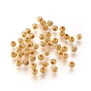 Tibetan Style Alloy Spacer Beads, Lead Free & Cadmium Free, Bicone, Golden Color, Size: about 4mm long, 4.5mm wide, hole: 1mm(X-K094P011)