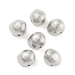 CCB Plastic Beads, Half Round, Platinum, 9.5x11x7mm, Hole: 1.2mm, about 1389pcs/500g(CCB-S164-41P)