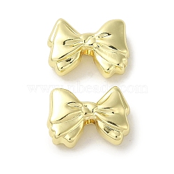 Rack Plating Alloy Beads, Cadmium Free & Nickel Free & Lead Free, Bowknot, Golden, 8.5x12x4mm, Hole: 1.8mm(PALLOY-P304-15G)